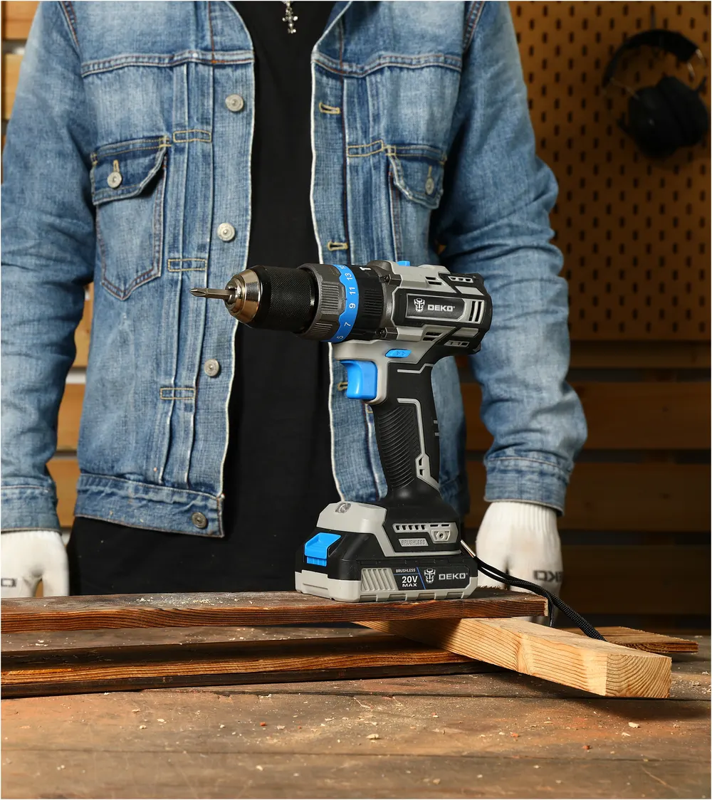 DEKO  DKBL20ID02-S1 Wiertarko - Wkrętarka Udarowa Akumulatorowa